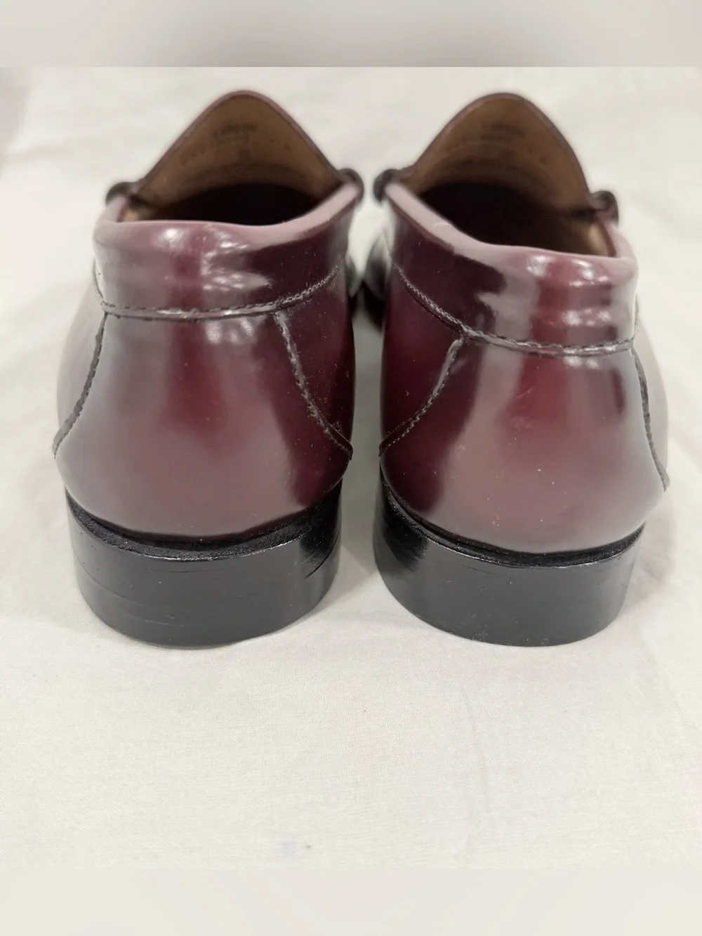 G. H. BASS Men's Larson Wine Weejuns Leather Penny Loafer Slip On Sz 7 D